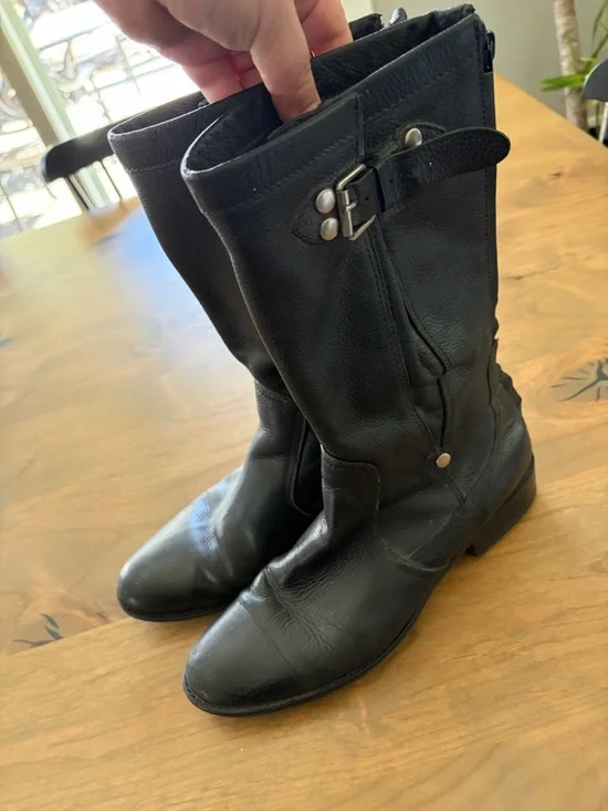 Women’s Blackstone Goodyear Welt Black Leather Boots Size 10M - Picture 2 of 9